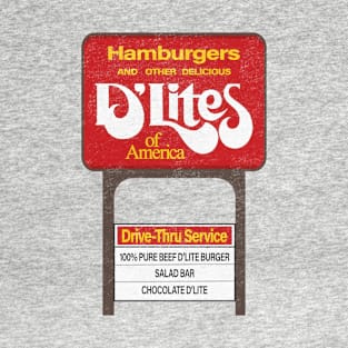 Distresse D'Lites Of America Sign T-Shirt